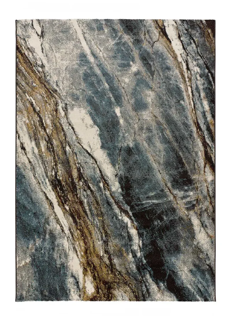 Alfombra efecto Mármol 12312 Gris