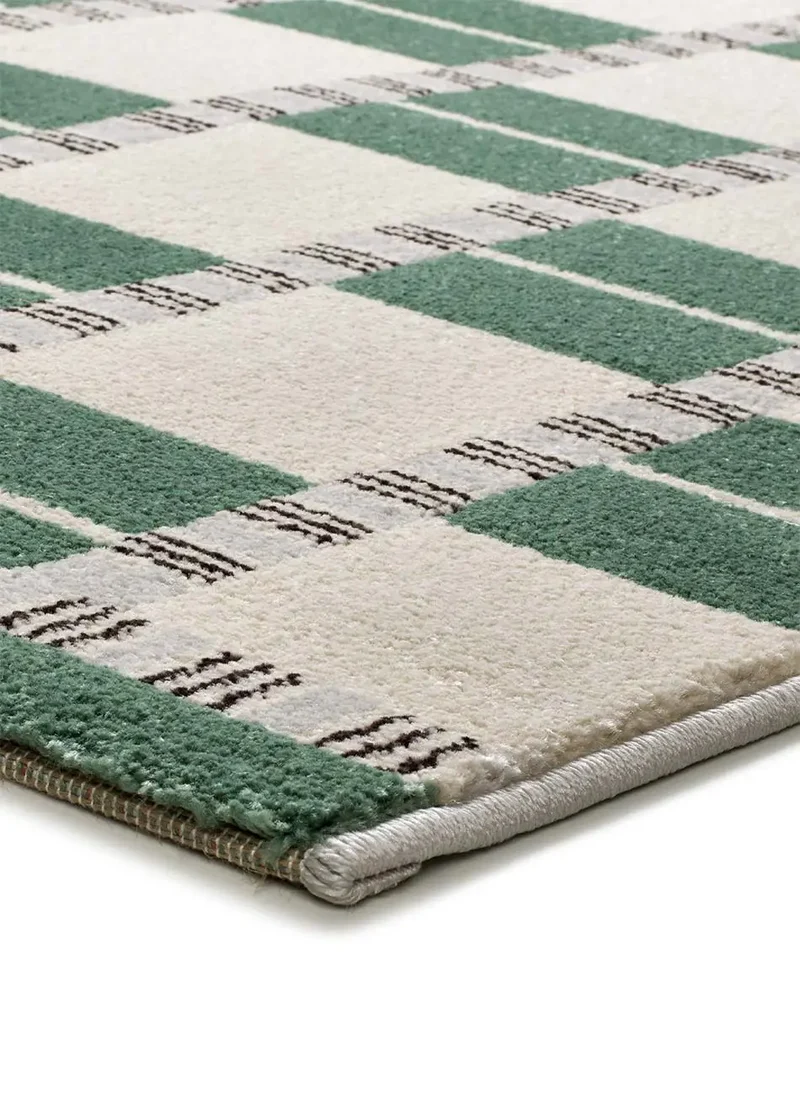 Alfombra geométrica Astra 13016 Verde