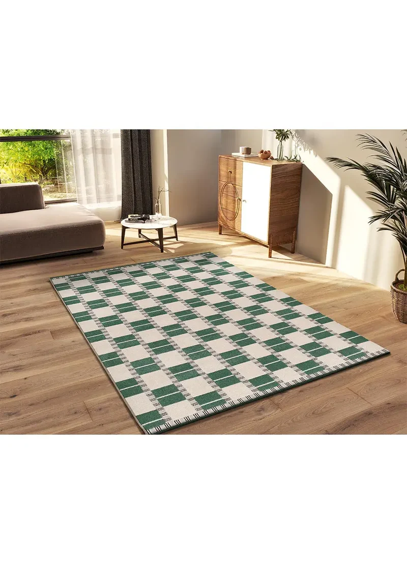 Alfombra geométrica Astra 13016 Verde