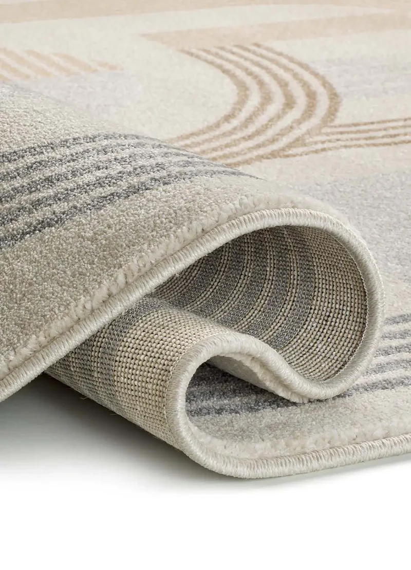 Alfombra geométrica Astra 13014 Beige