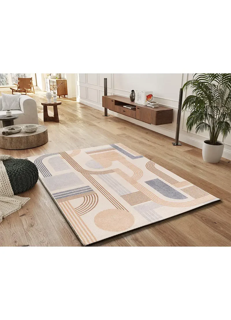 Alfombra geométrica Astra 13014 Beige