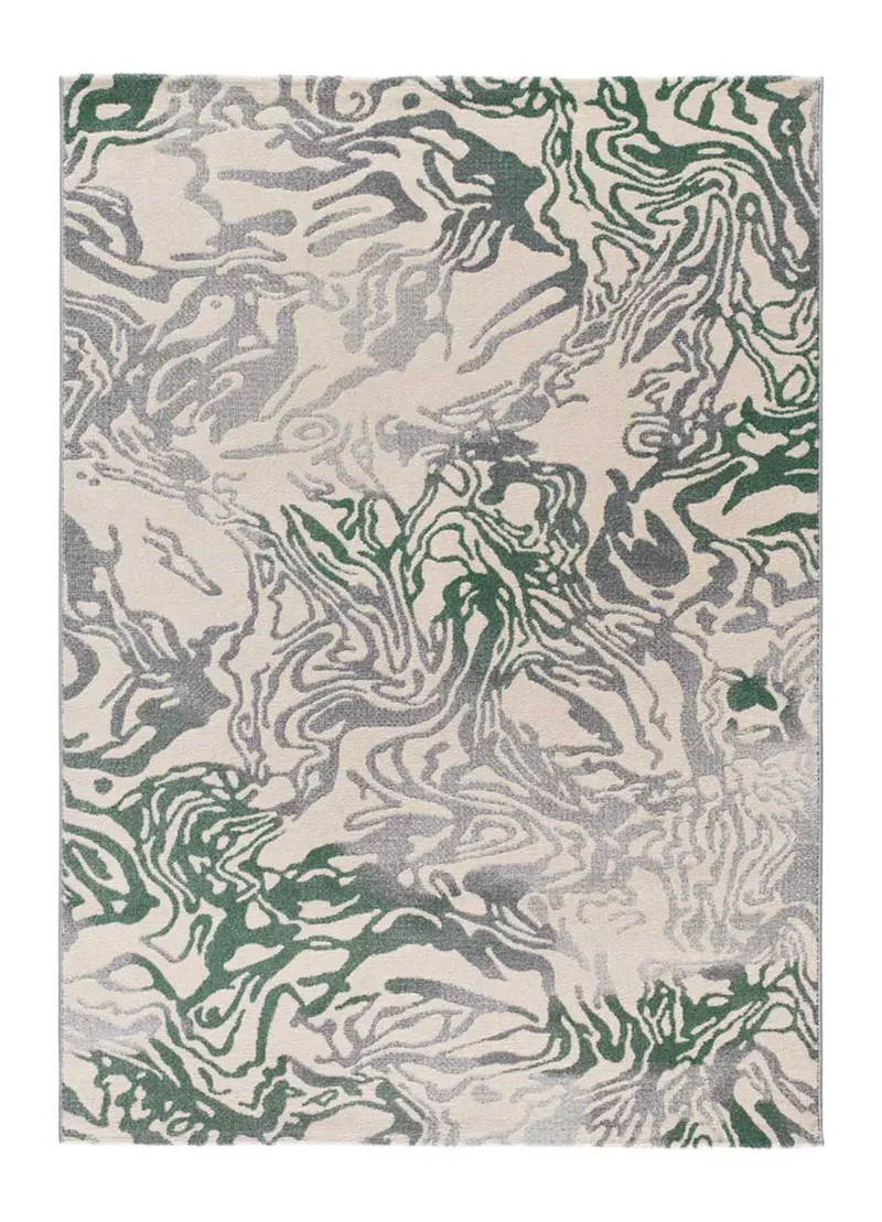 Alfombra abstracta Astra 13004 Verde