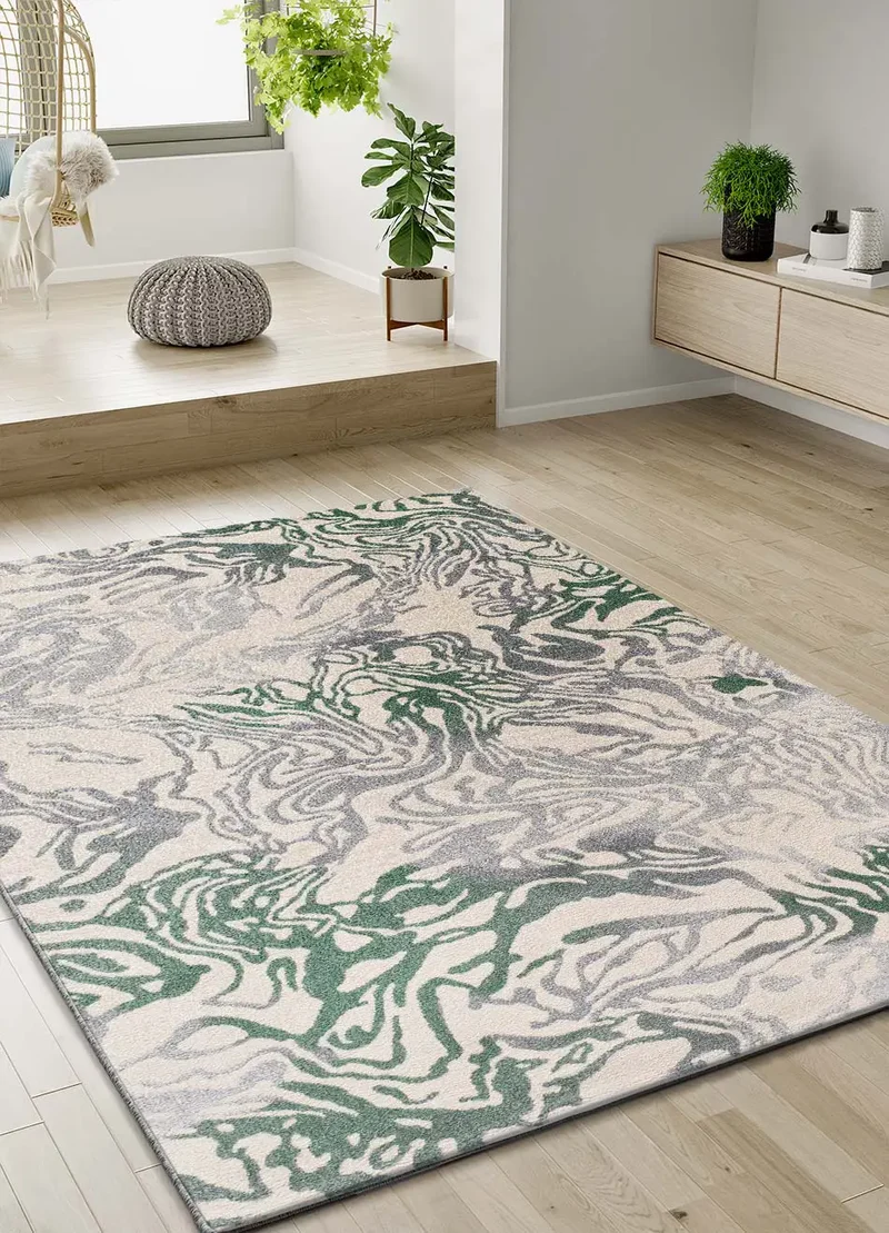 Alfombra abstracta Astra 13004 Verde