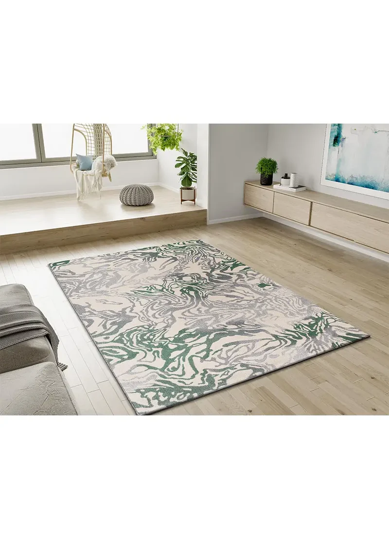 Alfombra abstracta Astra 13004 Verde
