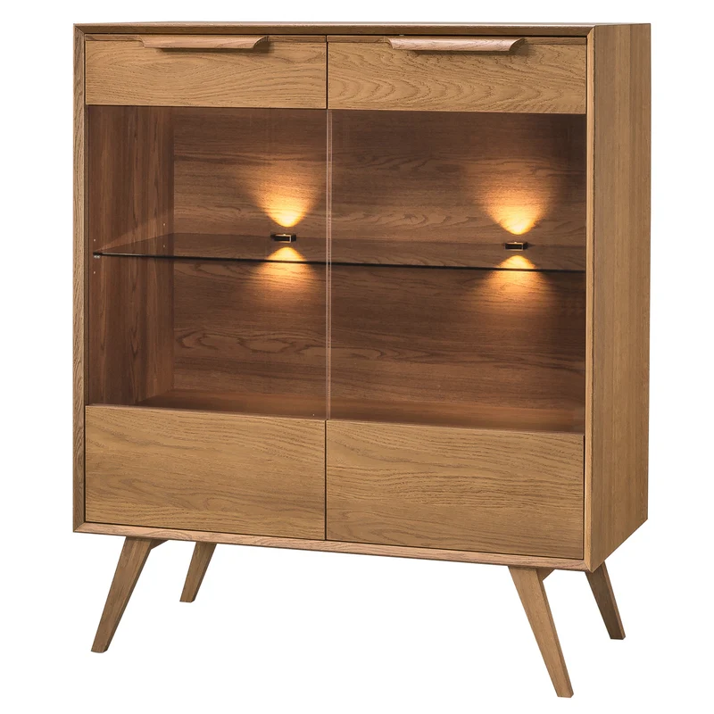 Vitrine aus Eichenholz LEO 16 | LoftStory