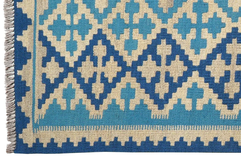 Kelim Gashgai · Handgewebt – Blau, 160x104 cm