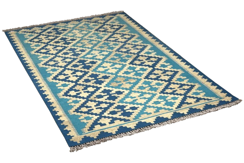 Kelim Gashgai · Handgewebt – Blau, 160x104 cm