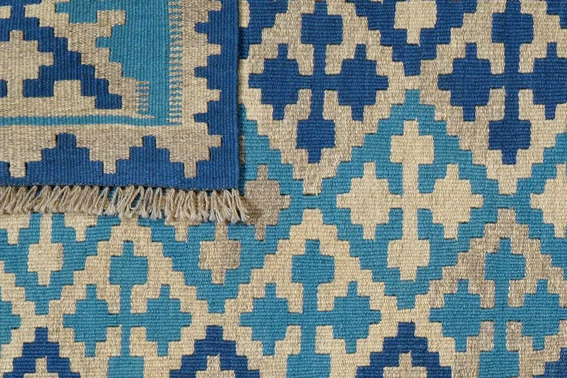 Kelim Gashgai · Handgewebt – Blau, 160x104 cm