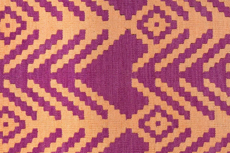 Kelim Gashgai · Handgewebt – Violett, 93x62 cm