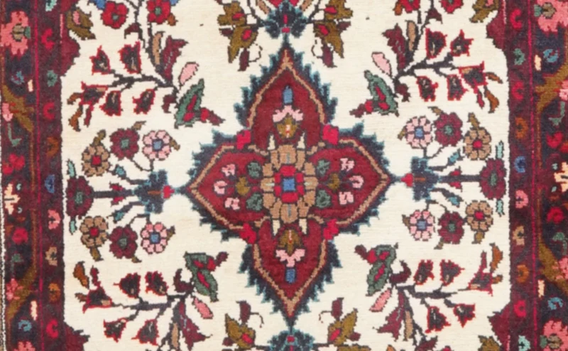 Mehreban · Handgeknüpft – Beige, 401x81 cm
