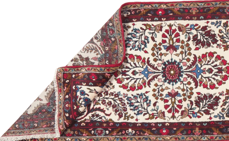 Mehreban · Handgeknüpft – Beige, 401x81 cm