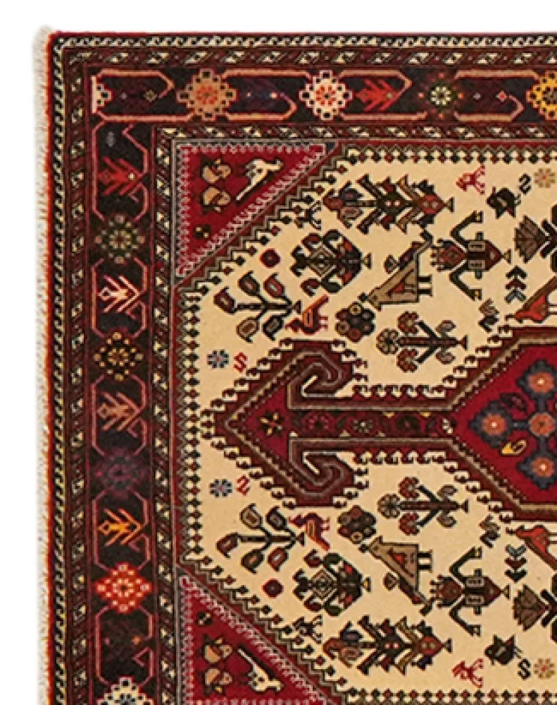 Nasrabad · Handgeknüpft – Beige, 395x80 cm