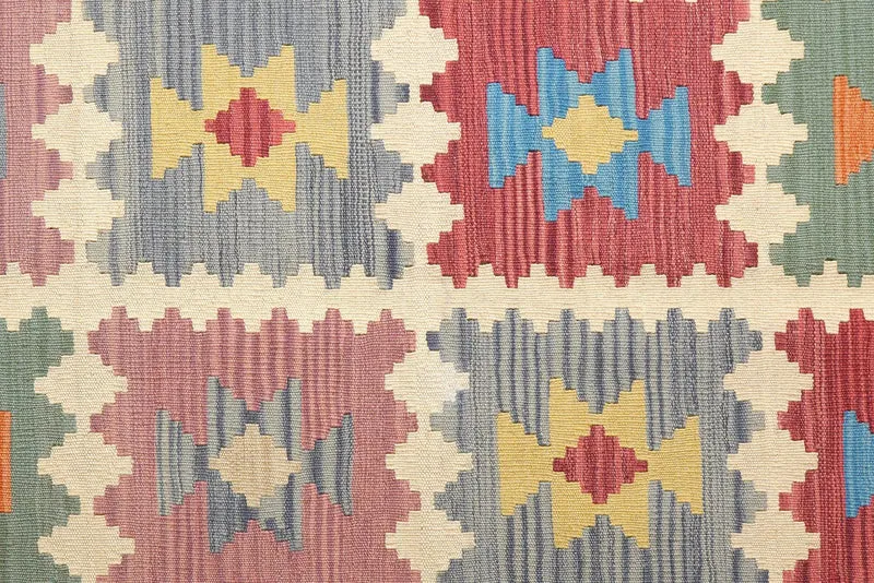 Kelim Gashgai · Handgewebt – Beige, 238x170 cm