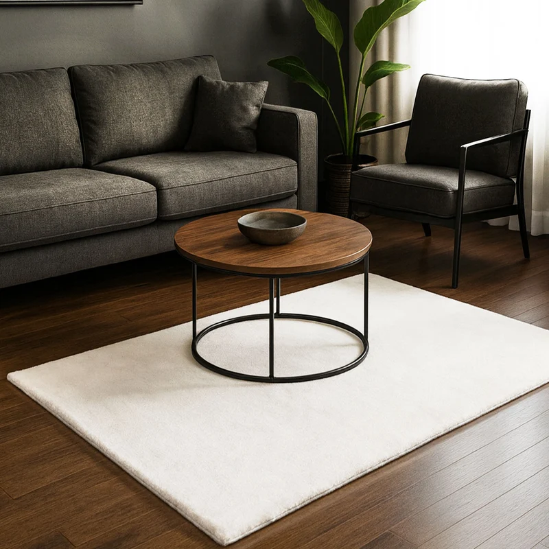 Teppich Wohnzimmer Schlafzimmer Ultra Weich – Modern, super flauschig & weich, dicht gewebt