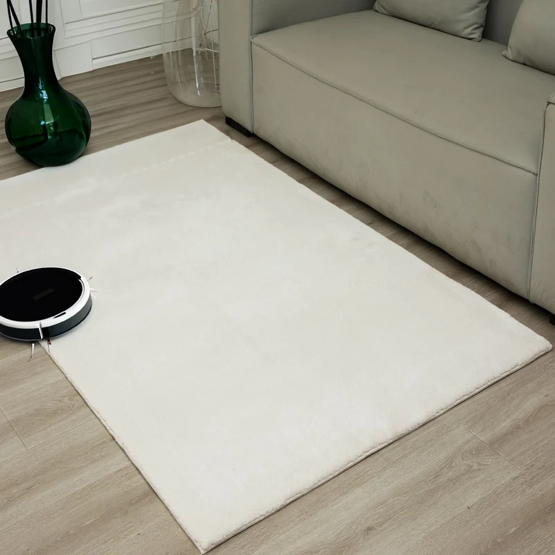 Teppich Wohnzimmer Schlafzimmer Ultra Weich – Modern, super flauschig & weich, dicht gewebt