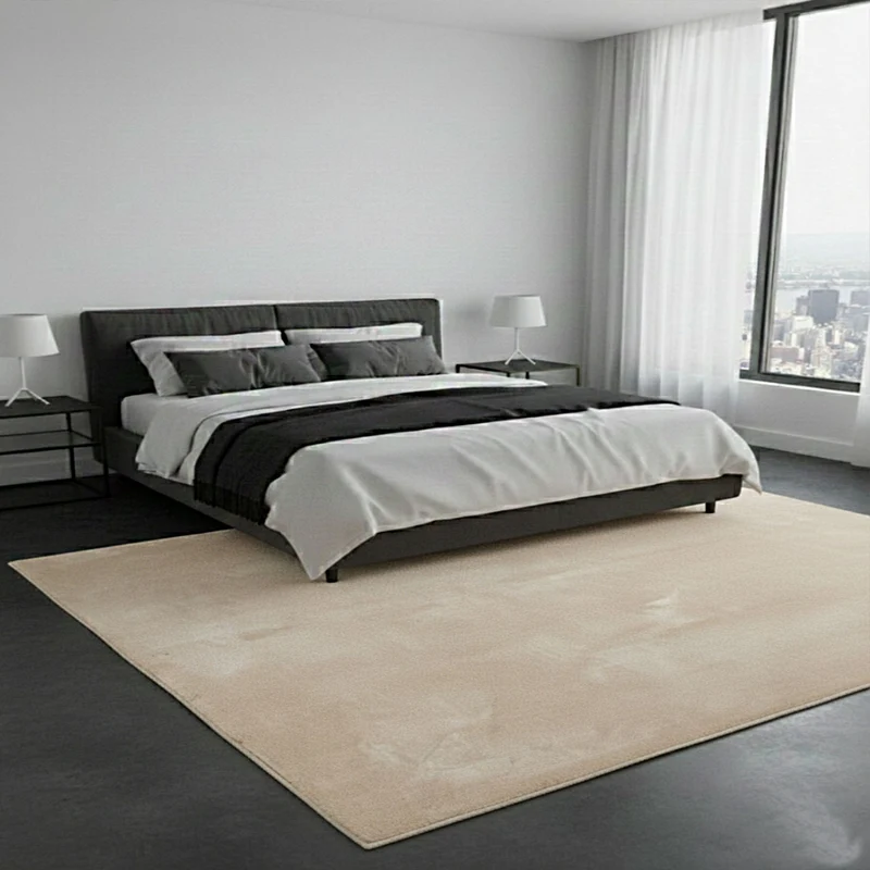 Teppich Wohnzimmer Schlafzimmer Ultra Weich – Modern, super flauschig & weich, dicht gewebt
