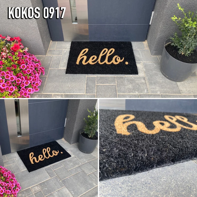 Eingangstürmatte kokos Fussmatte Außen & Innen Schmutzfänger für Haustür, Fußabtreter, Terrasse, Balkon