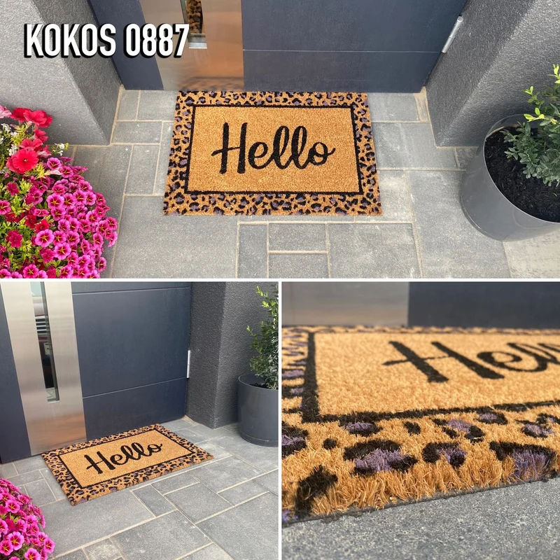 Eingangstürmatte kokos Fussmatte Außen & Innen Schmutzfänger für Haustür, Fußabtreter, Terrasse, Balkon