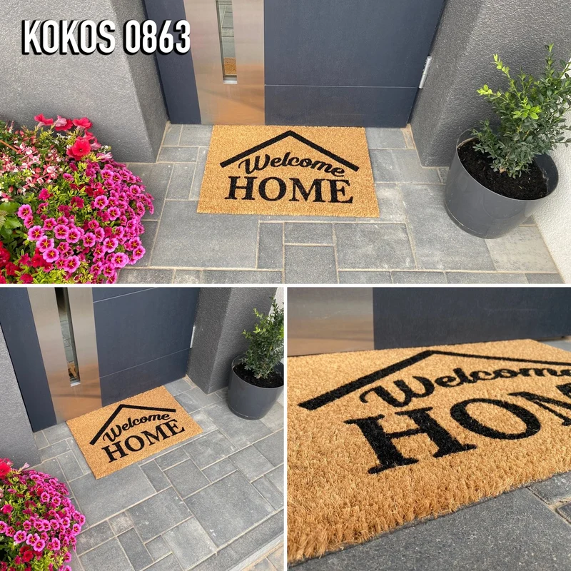 Eingangstürmatte kokos Fussmatte Außen & Innen Schmutzfänger für Haustür, Fußabtreter, Terrasse, Balkon