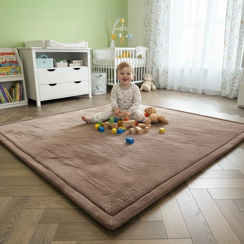 Teppich Baby Spielmatte kinderteppich Krabbeldecke hochwertigem Schaum Rutschfest