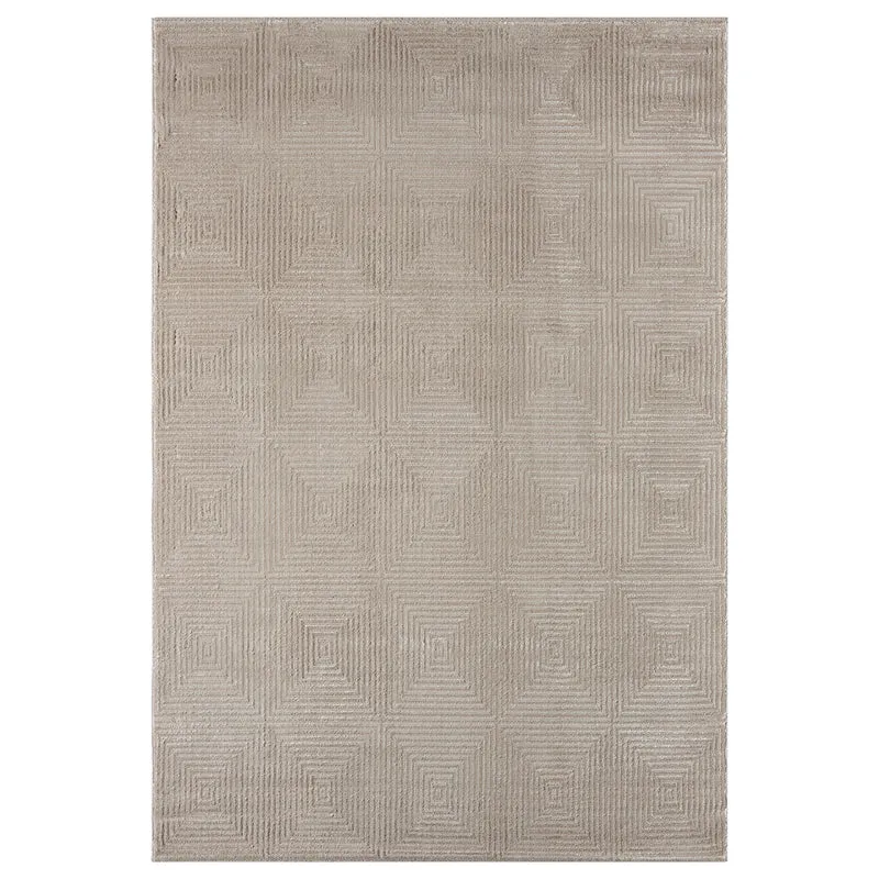 Teppich Wohnzimmer Schlafzimmer Kurzflor Baklava Design Hoch-Tief-Effekt Modern 3D