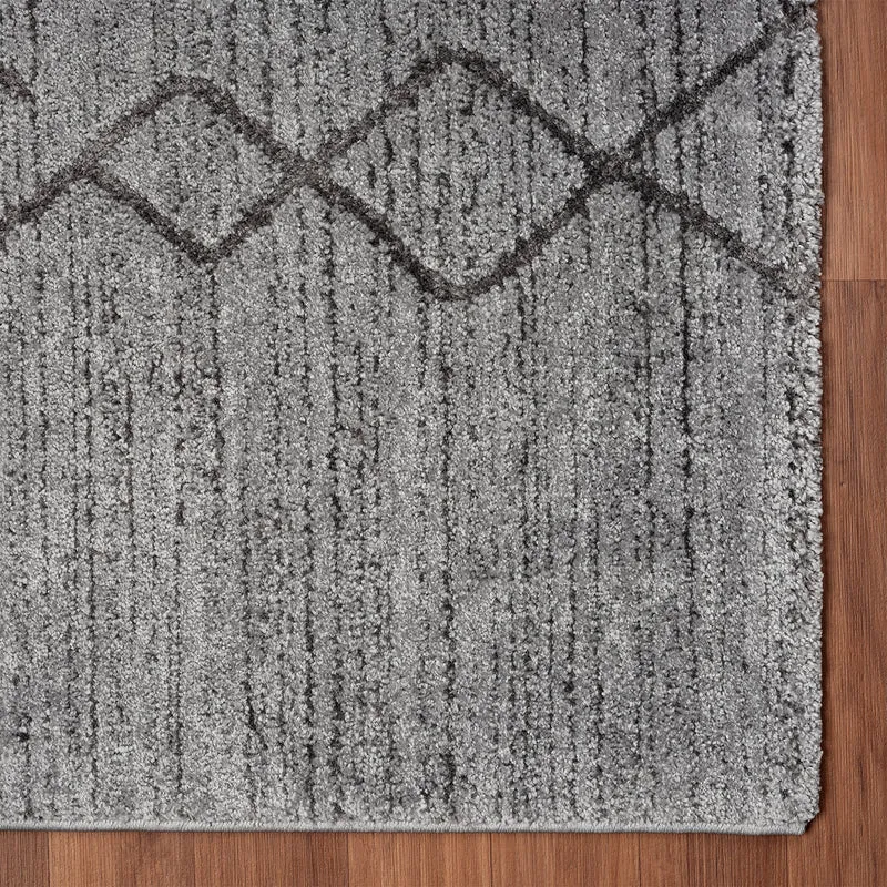 Kurzflor Teppich Skandinavisch Berberlook Wohnzimmer Schlafzimmer Modern Streifen