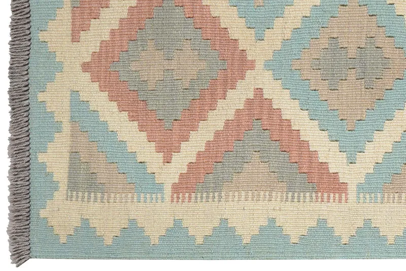 Kelim Gashgai · Handgewebt – Beige, 199x56 cm