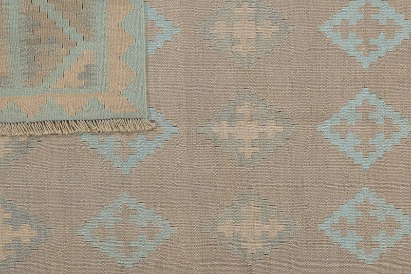 Kelim Gashgai · Handgewebt – Grau, 174x126 cm