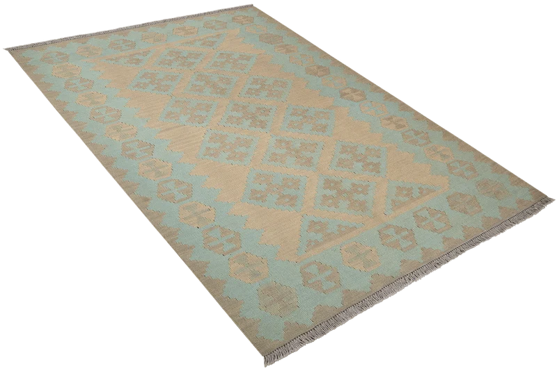 Kelim Gashgai · Handgewebt – Beige, 173x119 cm