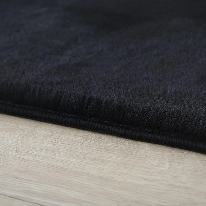 Carpettex Rabbit Hochflor Teppich Kunstfell Einfarbig Flauschig Weich