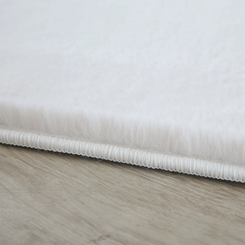 Carpettex Rabbit Hochflor Teppich Kunstfell Einfarbig Flauschig Weich