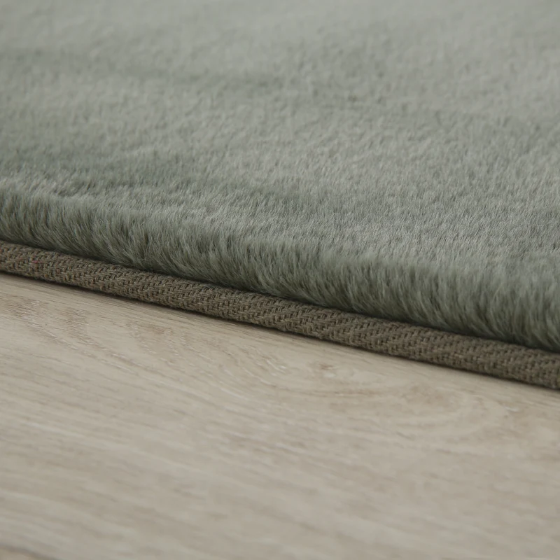 Carpettex Rabbit Hochflor Teppich Kunstfell Einfarbig Flauschig Weich