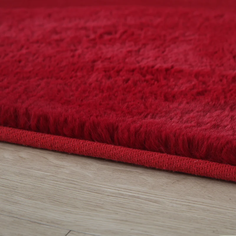 Carpettex Rabbit Hochflor Teppich Kunstfell Einfarbig Flauschig Weich