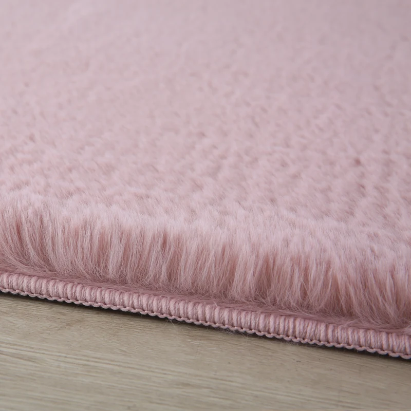 Carpettex Rabbit Hochflor Teppich Kunstfell Einfarbig Flauschig Weich