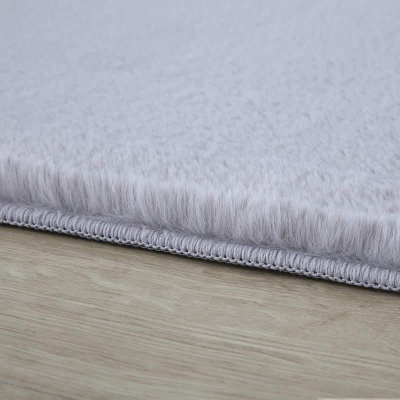 Carpettex Rabbit Hochflor Teppich Kunstfell Einfarbig Flauschig Weich
