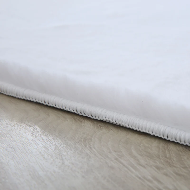 Carpettex Rabbit Hochflor Teppich Kunstfell Einfarbig Flauschig Weich