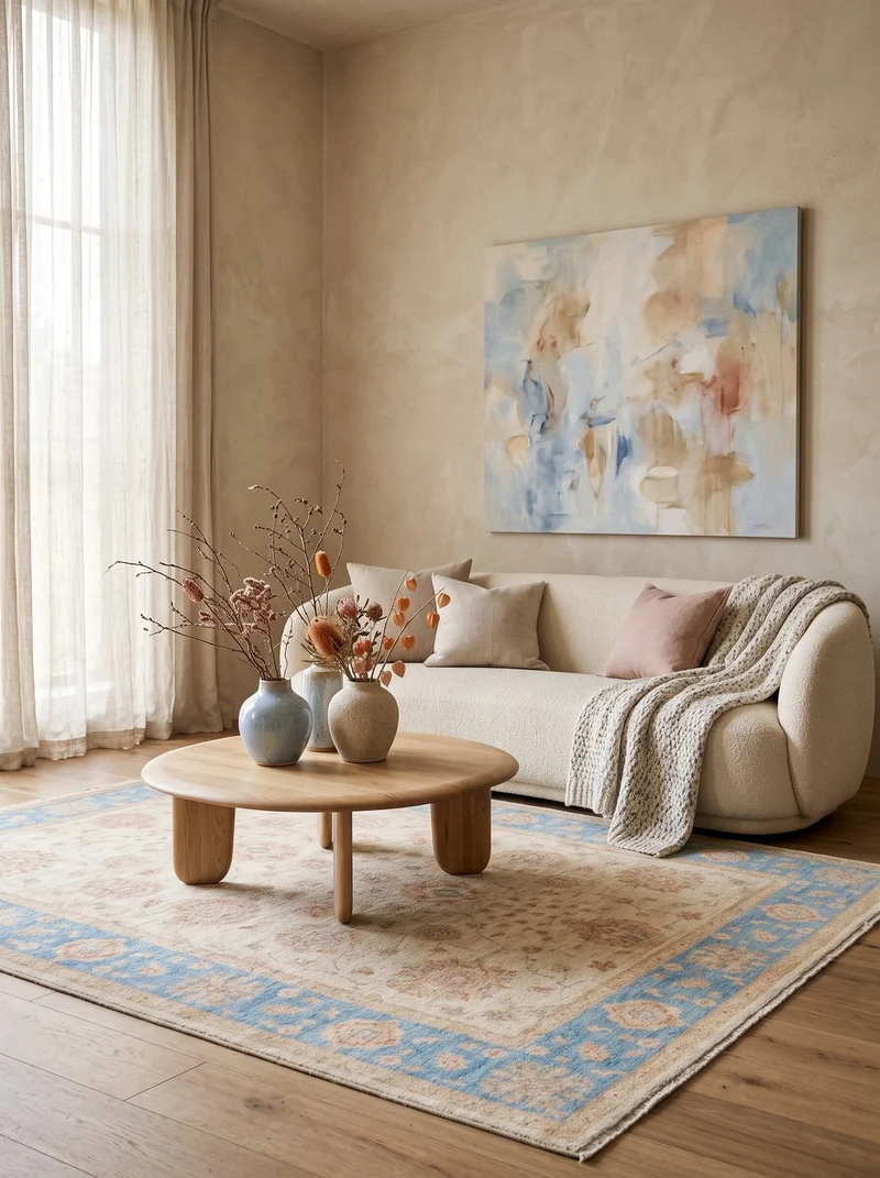 Kaizar · Handgeknüpft – Beige, 200x154 cm