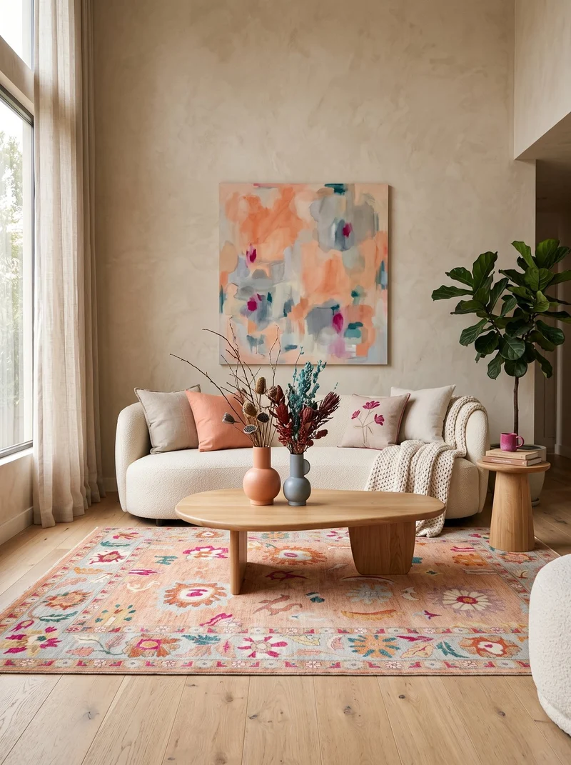 Ushak · Handgeknüpft – Orange, 299x246 cm