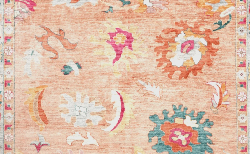 Ushak · Handgeknüpft – Orange, 299x246 cm