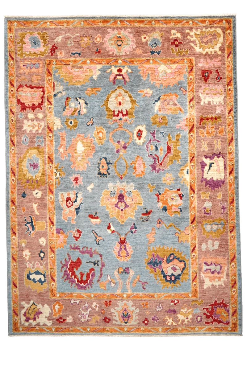 Ushak · Handgeknüpft – Blau, 235x173 cm