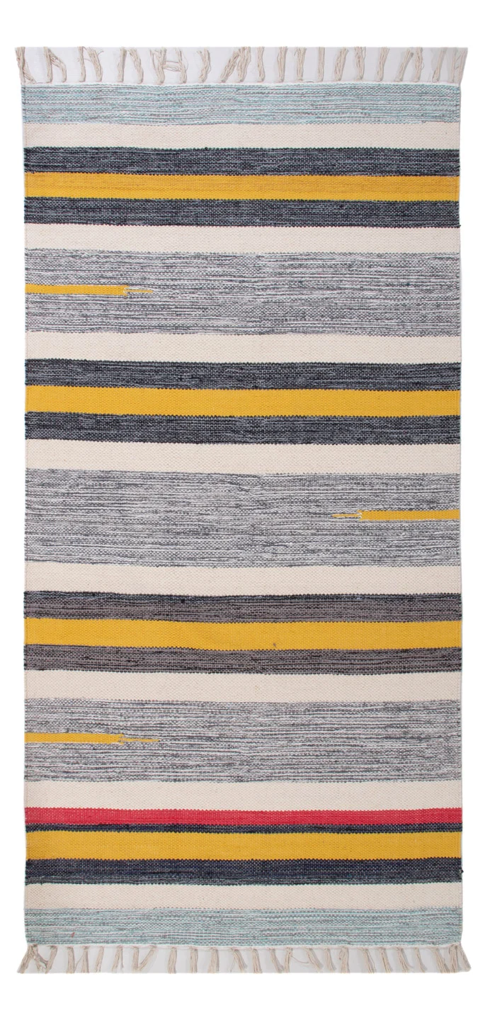 Kelim Modern Teppich 70x150cm - mehrfarbig