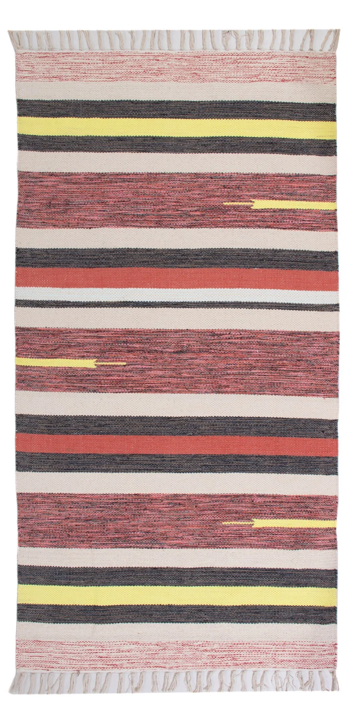Kelim Modern Teppich 70x150cm - mehrfarbig