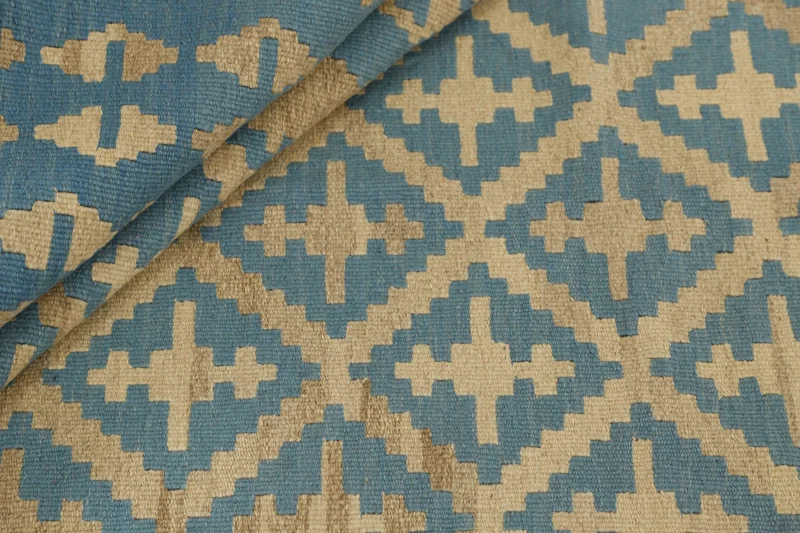 MY-RUG Teppich "Kelim" Rauten-& Diamantmuster, Handgewebt