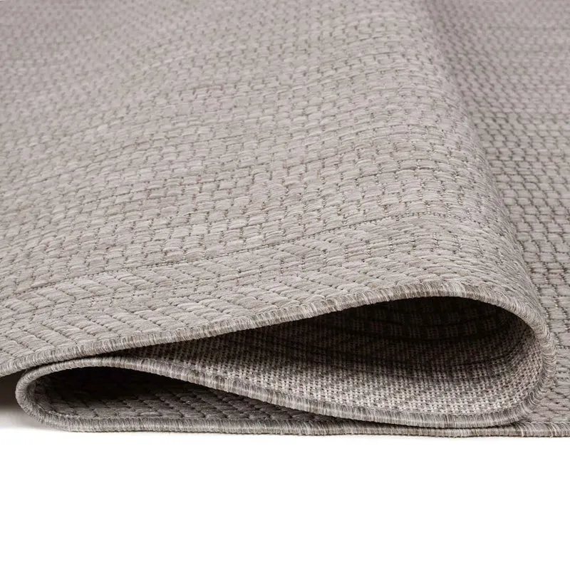 In- und Outdoor Teppiche Flachgewebe Terrassen Natur Look In Grau & Beige