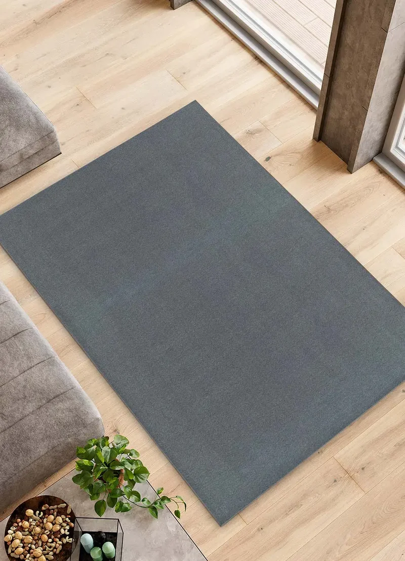 Alfombra a medida Ámbar Liso Gris