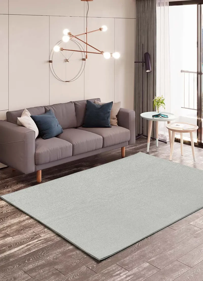 Alfombra a medida Ámbar Liso gris claro