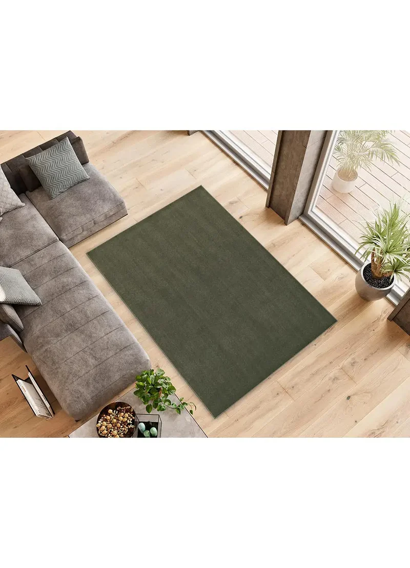 Alfombra a medida Ámbar Liso Verde