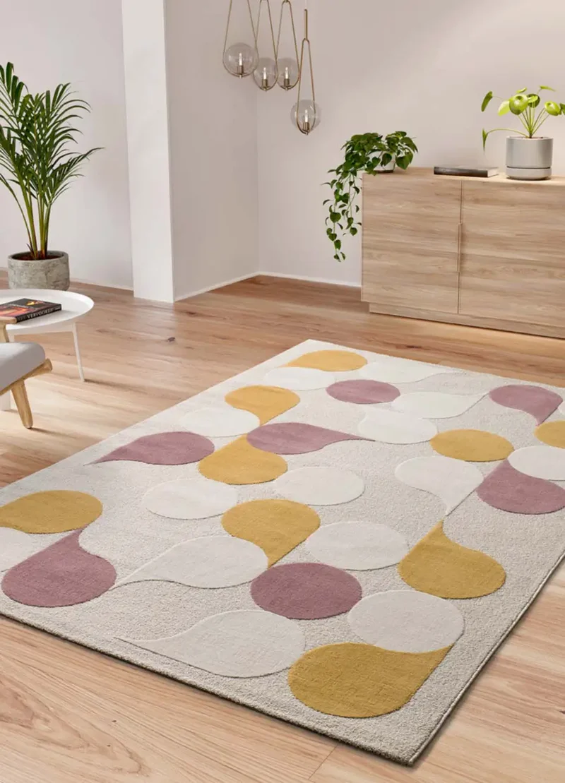 Alfombra geométrica Flashy 25411 Multicolor