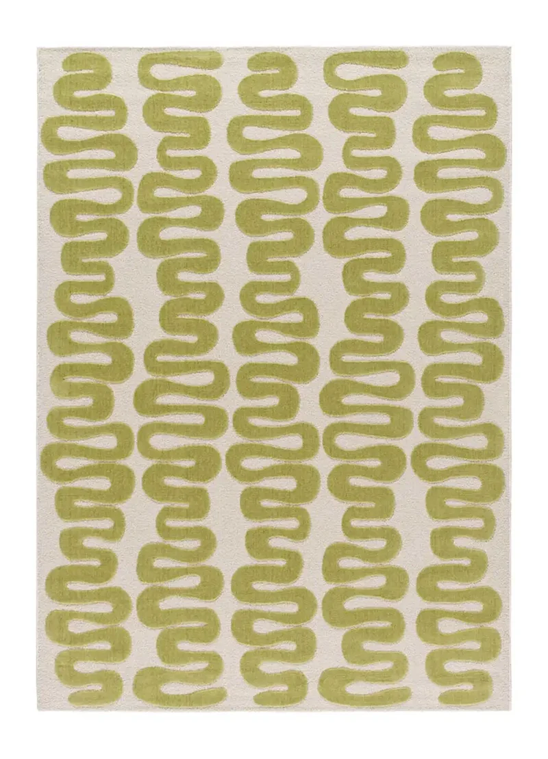 Alfombra retro Flashy 25409 Verde