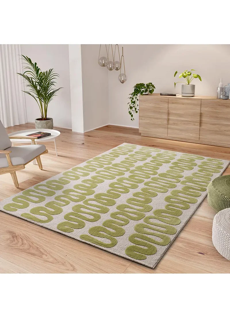 Alfombra retro Flashy 25409 Verde